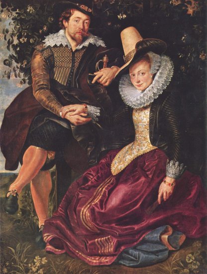  Selbstporträt des Malers mit seiner Frau Isabella Brant in der Geißblattlaube
