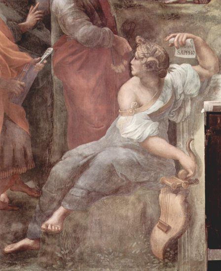 Stanza della Segnatura en el Vaticano para Julio II, fresco mural, escena