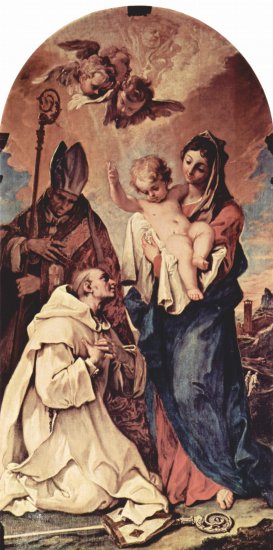  Erscheinung der Madonna vor dem Hl. Bruno von Köln und den Hl. Hugo, Bischof von Lincoln
