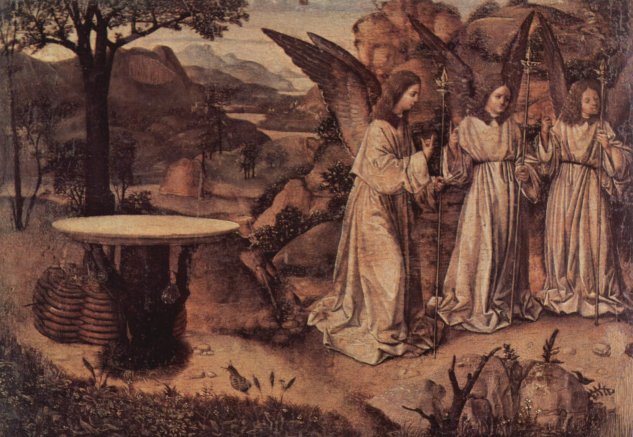  Erscheinung dreier Engel vor Abraham, Fragment

