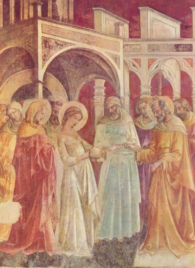  Fresken der Bartolini-Kapelle der Sta. Trinità in Florenz, Szene