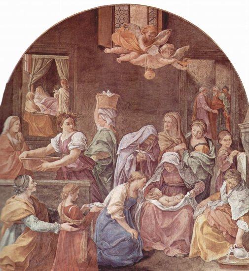  Fresken im Palazzo Quirinale, Cappella dell'Annunciata, Eingangswand, Szene