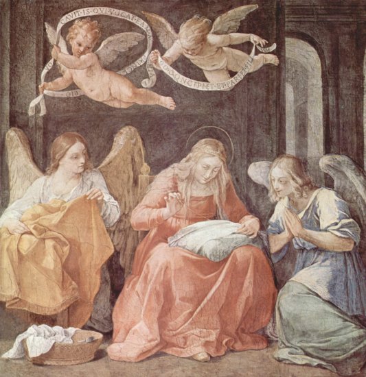  Fresken im Palazzo Quirinale, Cappella dell'Annunciata, linke Wand, Szene