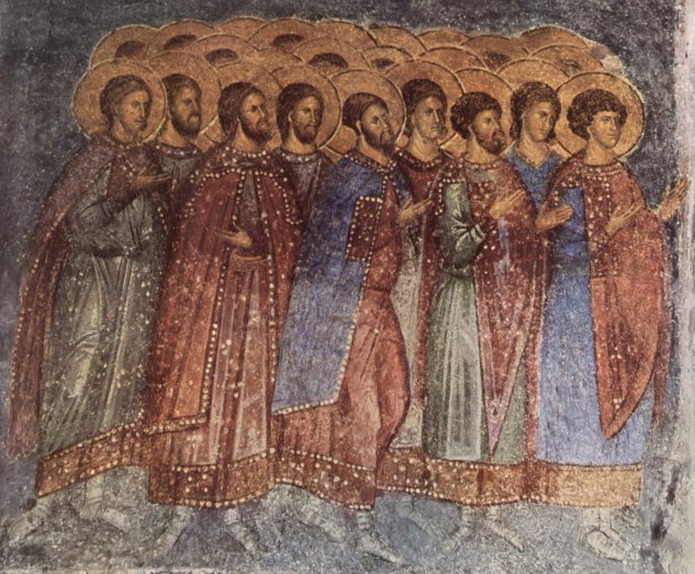  Fresken in der Aphentico-Kirche in Mistra, Szene