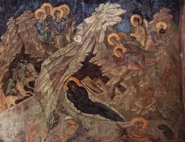  Fresken in der Peribleptos-Kirche in Mistra, Szene