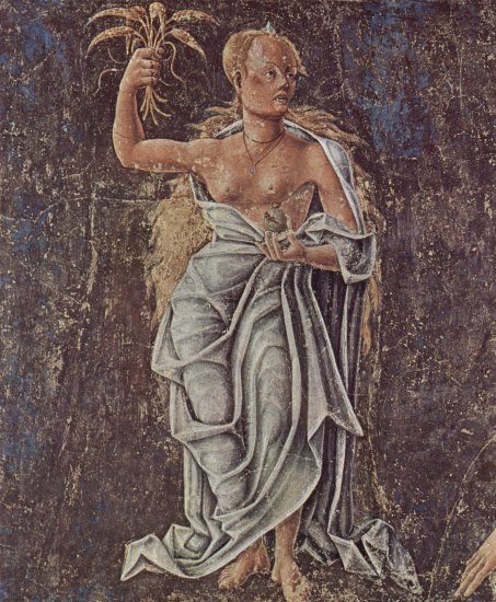  Fresken mit Monatsdarstellungen im Palazzo Schifanoia, Szene