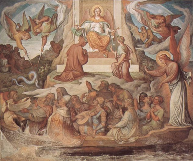  Freskenzyklus im Casa Massimo in Rom, Dante Saal, Szene