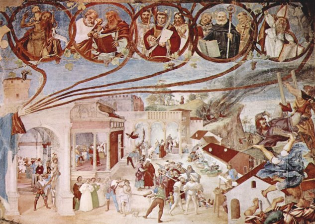  Freskenzyklus im Oratori Suardi in Trescore, Szene