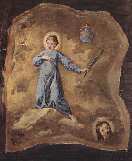  Fresko in San Pantalon in Venedig, Szene