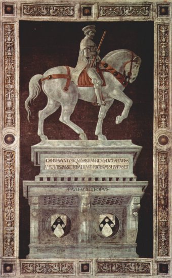  Gemaltes Reiterstandbild des Giovanni Acuto (John Hawkwood)
