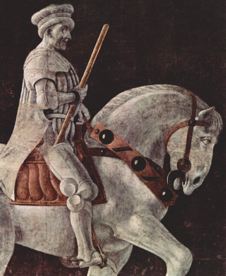  Gemaltes Reiterstandbild des Giovanni Acuto (John Hawkwood), Detail
