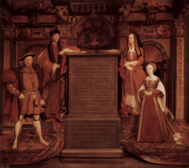  Heinrich VII., Elisabeth von York, Heinrich der VIII. und Jane Seymour
