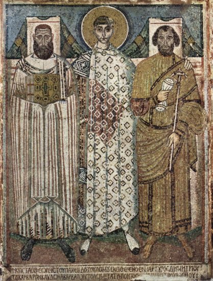 Hl. Demetrius und die Stifter (Bischof und Stadthalter von Saloniki)
