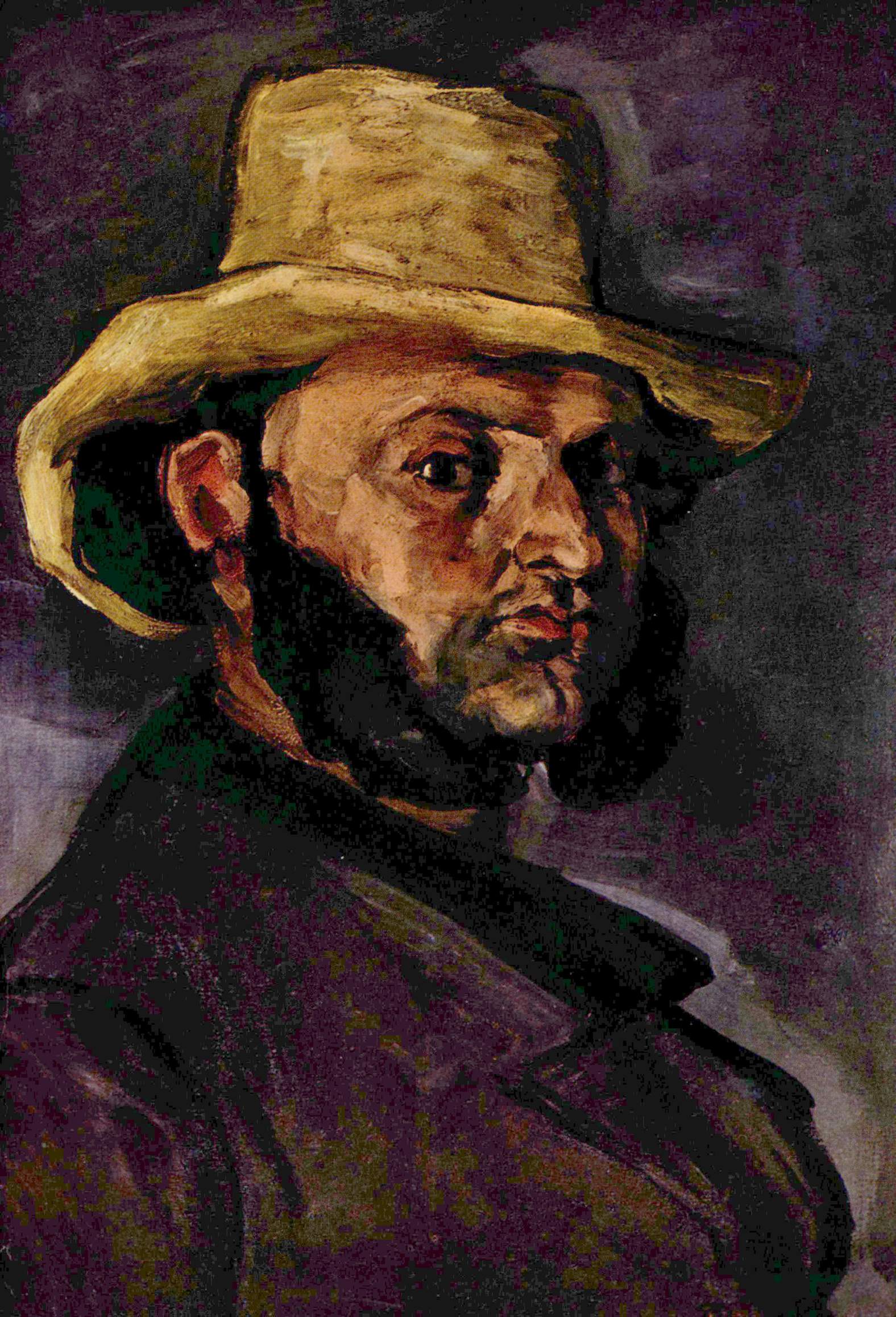 Paul Cézanne - Hombre con de paja (Retrato de Boyer) | Artelista.com