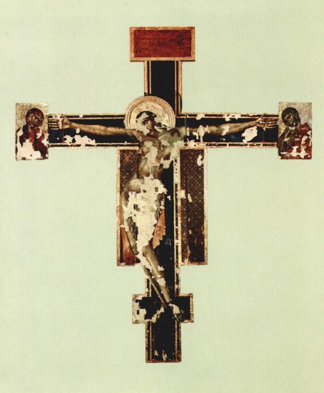  Kreuzigung aus Santa Croce in Florenz, Zustand nach 1966
