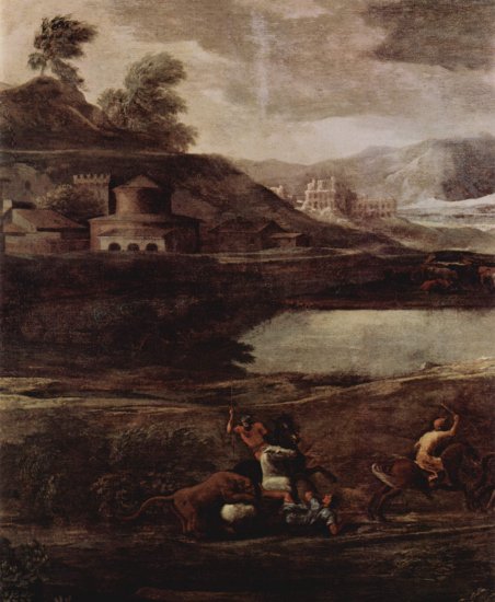  Landschaft mit Pyramos und Thisbe, Detail
