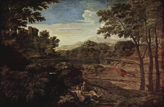  Landschaft mit zwei Nymphen
