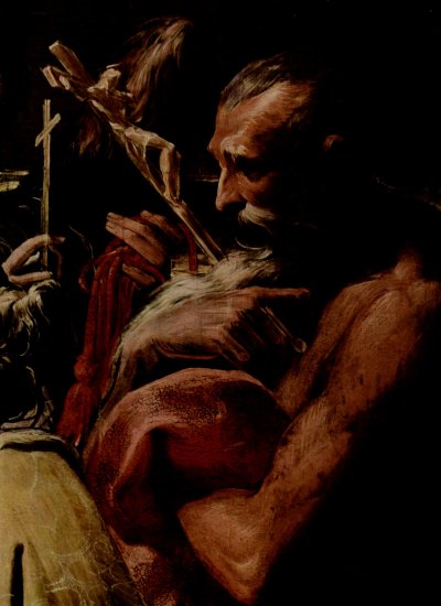  Madonna mit Hl. Magaretha, Hl. Petrus, Hl. Hieronymus und Hl. Michael, Detail
