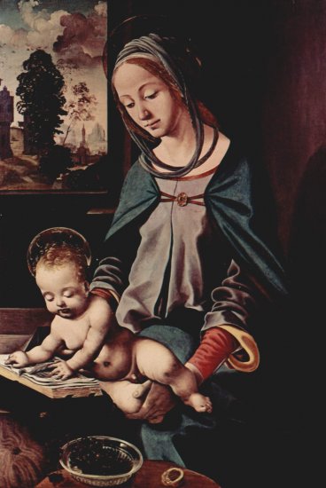  Madonna mit lesendem Christuskind
