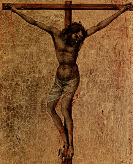  Maestà, Altarretabel des Sieneser Doms, Rückseite, Hauptregister mit Szenen zu Christi Passion, Szene