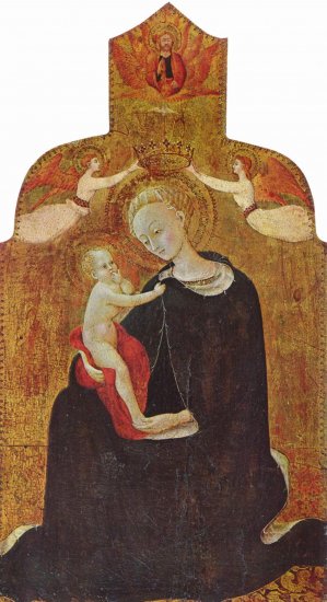  Maria mit dem Kind, von zwei Engeln gekrönt
