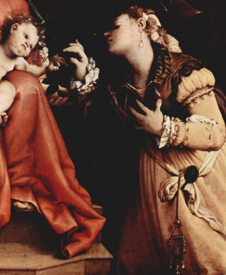  Mystische Hochzeit der Hl. Katharina von Siena, Detail
