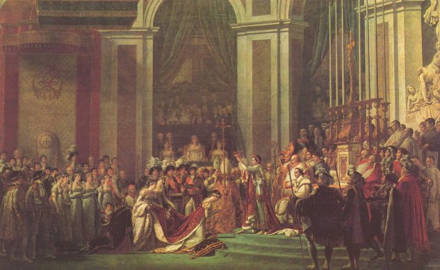 Napoleón corona a la emperadora Josefina