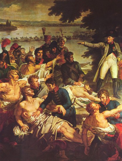  Napoleons Rückkehr auf die Insel Lobau am 23. Mai 1809, Detail
