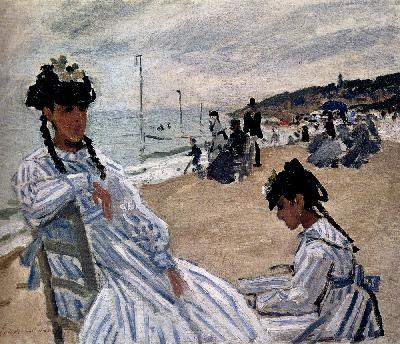 On The Beach At Trouville