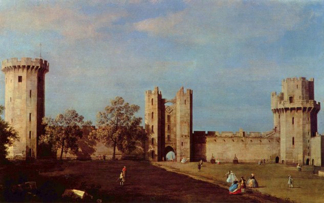 Patio del castillo de Warwick