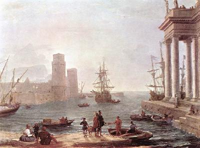 Port Scene with the Departure of ulysses from the Land of the Feaci