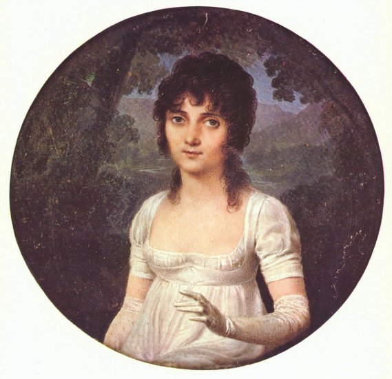  Porträt der Christine Boyer, Oval
