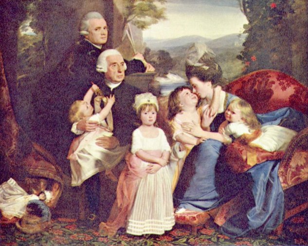  Porträt der Familie Copley
