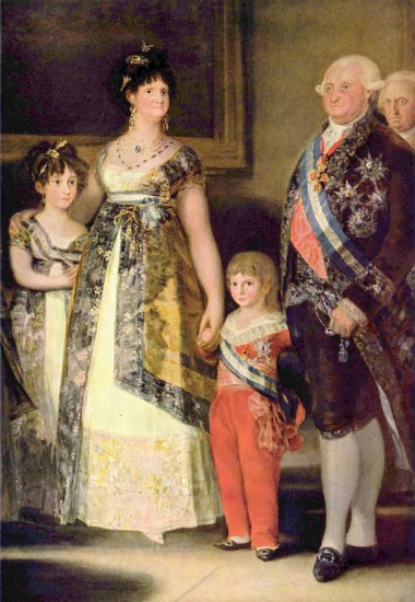  Porträt der Familie Karls IV., Detail