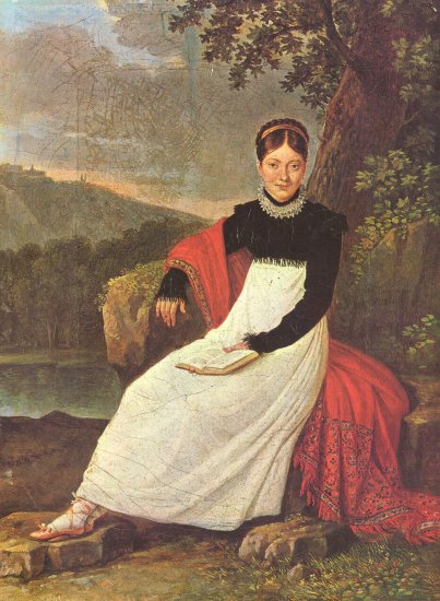  Porträt der Königin Caroline in der Tracht einer napolitanischen Bäuerin
