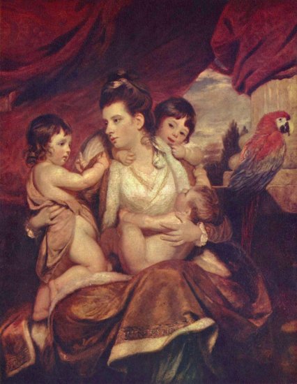  Porträt der Lady Cockburn und ihre drei ältesten Söhne
