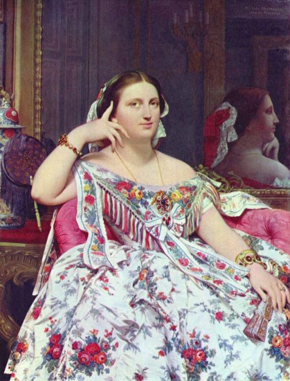  Porträt der Madame Moitessier sitzend
