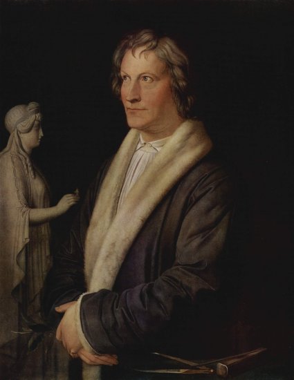  Porträt des dänischen Bildhauers Bertel Thorvaldsen
