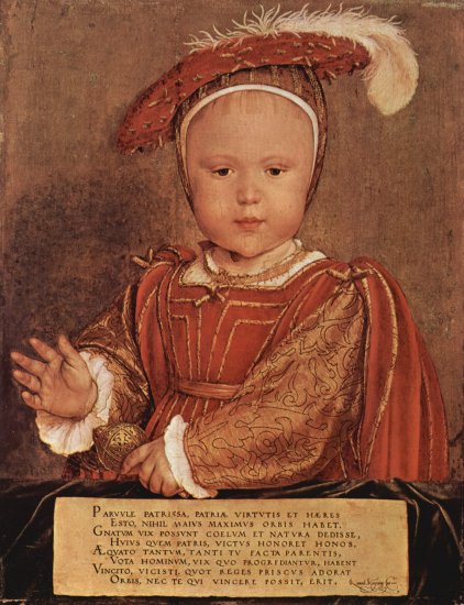  Porträt des Eduard VI. als Sechsjähriger, Tondo
