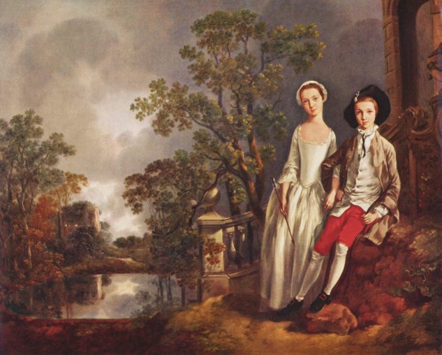  Porträt des Heneage Lloyd und seiner Schwester

