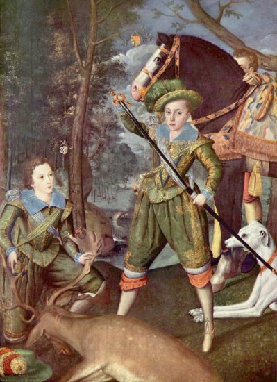  Porträt des Henry Frederick, Prinz von Wales, und Sir John Harington
