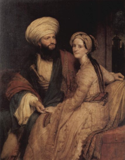  Porträt des James Silk Buckingham und seiner Frau
