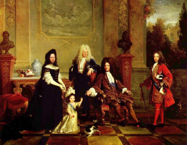  Porträt des Ludwig XIV. und seine Erben
