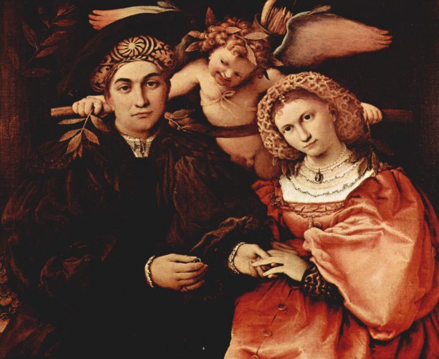  Porträt des Messer Marsilio und seiner Frau
