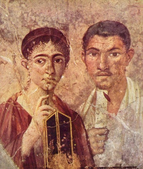  Porträt des Paquius Proculus und seine Frau
