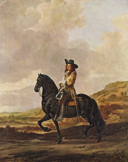  Porträt des Pieter Schout zu Pferde
