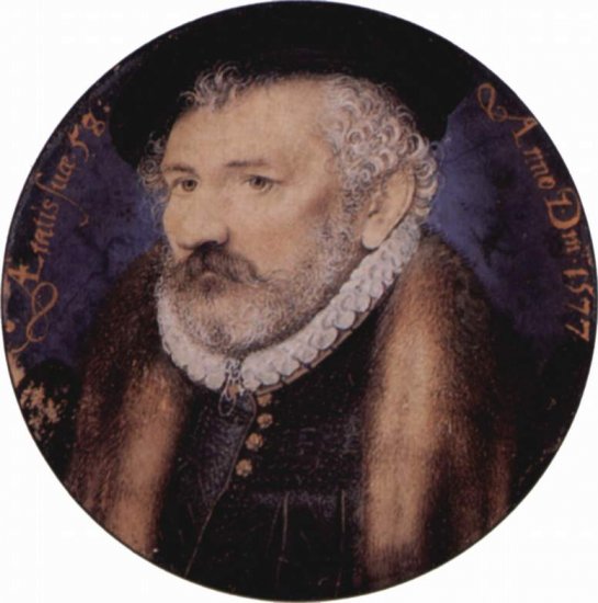  Porträt des Robert Dudley, Earl of Leicester, Tondo

