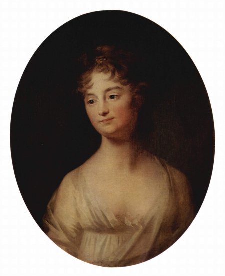  Porträt einer Frau, Oval
