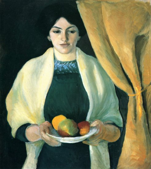  Porträt mit Äpfeln (Porträt der Frau des Künstlers)
