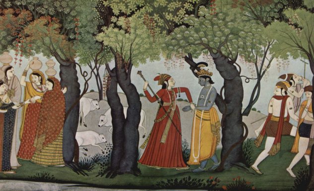  Râdhâ verhaftet Krishna
